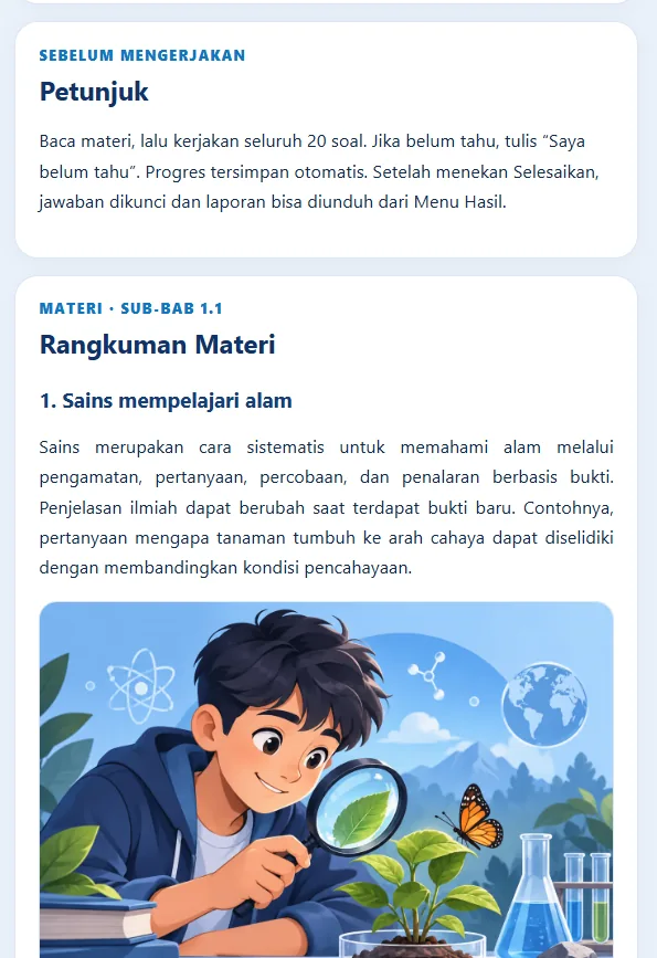 Screenshot asli SINTESA: Rangkuman Materi