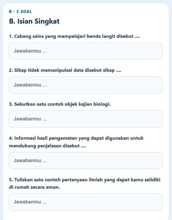 Screenshot asli SINTESA: Isian Singkat