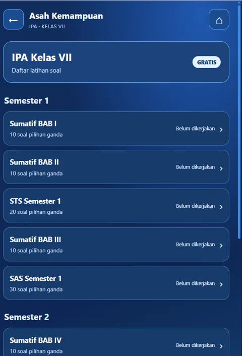 Screenshot asli aplikasi: Asah Kemampuan